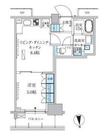 パークアクシス上野三丁目 1002 間取り図