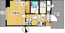 パークサイド芝大門 3F1 間取り図