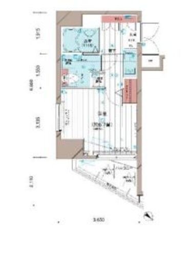 メインステージ五反田駅前 12階 間取り図