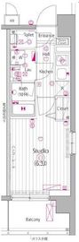 ガーラ・アヴェニュー武蔵小杉 6階 間取り図