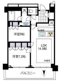 ザ・パークハウス晴海タワーズ クロノレジデンス 47階 間取り図