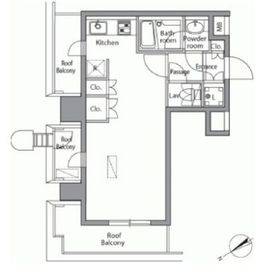 レジディア横濱関内 908 間取り図
