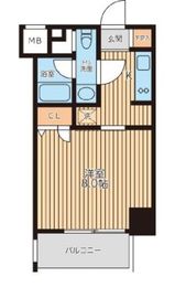 レジディア新横浜 509 間取り図
