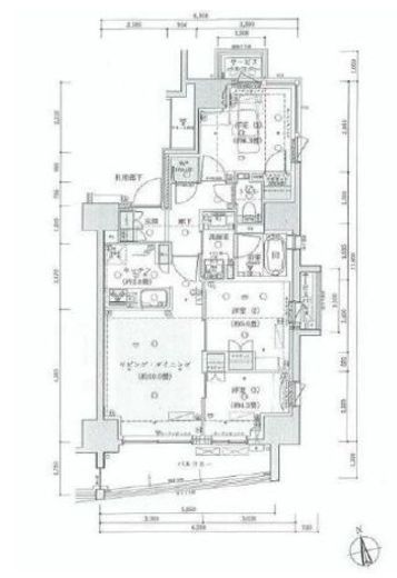 リビオ神楽坂 6階 間取り図