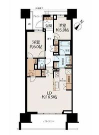 HARUMI FLAG PARK VILLAGE (晴海フラッグ パークヴィレッジ) 5階 間取り図