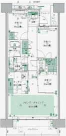 HARUMI FLAG PARK VILLAGE (晴海フラッグ パークヴィレッジ) 13階 間取り図