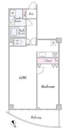 リエール市ヶ谷 4階 間取り図