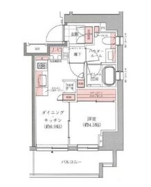 アトラス西早稲田 8階 間取り図