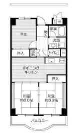 ビレッジハウス芝浦タワー 1-904 間取り図