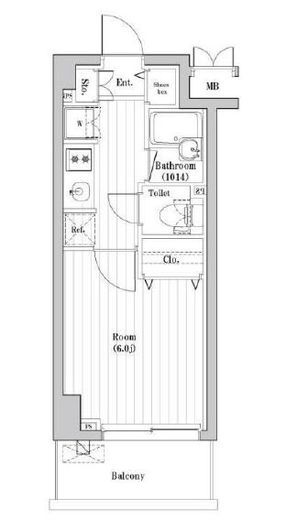レジデンス横浜天王町 402 間取り図