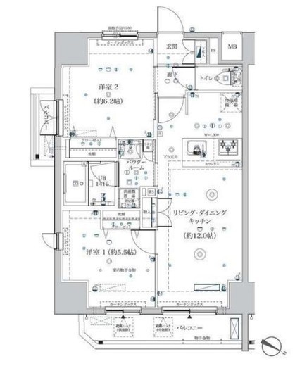 SQUARE CITY MINOWA (スクエアシティ三ノ輪) 8階 間取り図