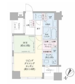 ウィルローズ日本橋浜町sui 5階 間取り図