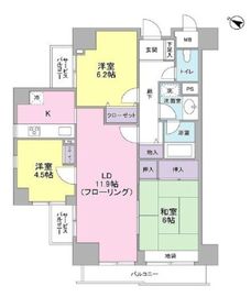 グランドメゾン三軒茶屋 13階 間取り図