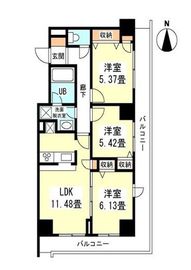 ジ・アパートメントヒルトップ中野 4階 間取り図