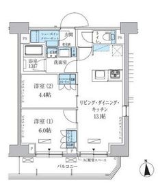 パークアクシス上野三丁目 1005 間取り図