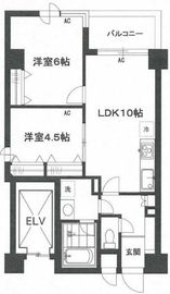 クレッセント中目黒 12階 間取り図