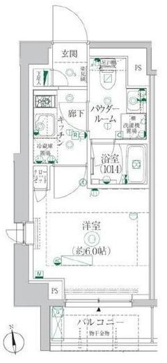クレイシア横浜ヴェール 3階 間取り図