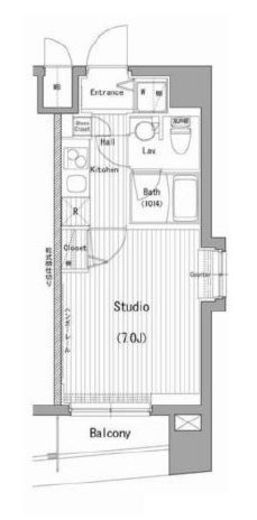 ガーラグランディ横濱桜木町 4階 間取り図