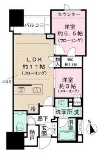 クラッシィハウス神田錦町 4階 間取り図