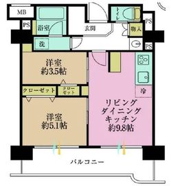 ブリリア銀座id 8階 間取り図