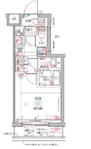 クレヴィスタ横浜大口 508 間取り図