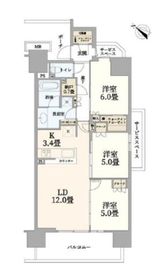 パークホームズ相模大野 5階 間取り図