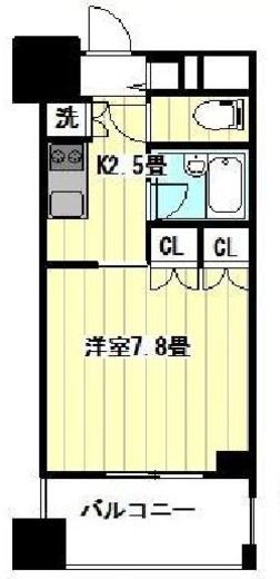 ライオンズ新宿中落合 6階 間取り図