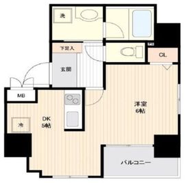スカーラ西新宿シティプラザ 8階 間取り図