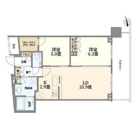 ブランズタワー大船 12階 間取り図
