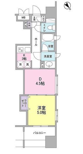 パークフラッツ横濱公園 307 間取り図