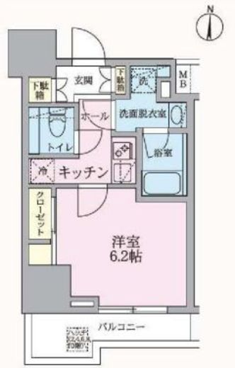ARKMARK浅草 (アークマーク浅草) 502 間取り図