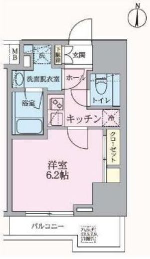 ARKMARK浅草 (アークマーク浅草) 203 間取り図