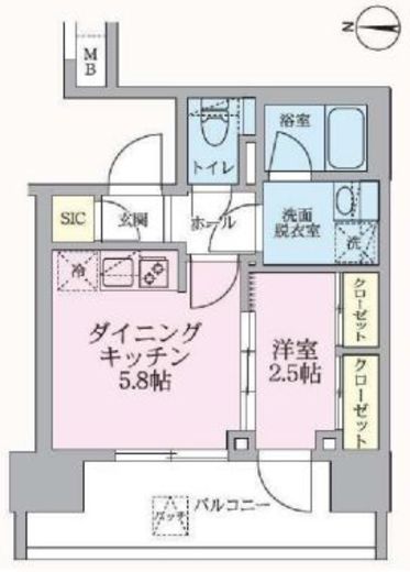 ARKMARK浅草 (アークマーク浅草) 1401 間取り図
