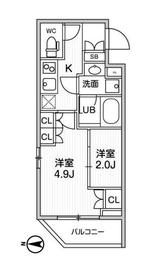 リテラス清澄白河 406 間取り図