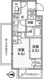 リテラス清澄白河 505 間取り図