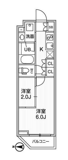 リテラス清澄白河 103 間取り図