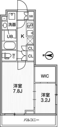 リテラス清澄白河 401 間取り図
