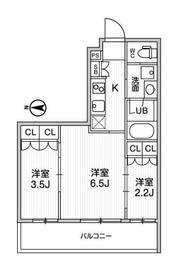 リテラス清澄白河 403 間取り図