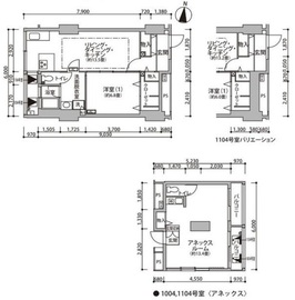 東雲キャナルコートCODAN 12-1104 間取り図