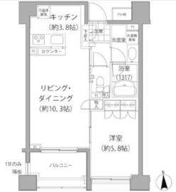 エーデル練馬 1104 間取り図