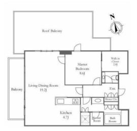 THE CONOE西麻布 4階 間取り図
