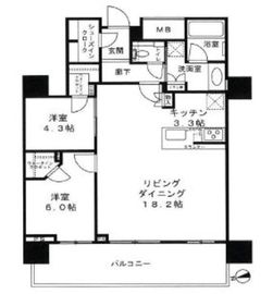 ブランズタワー大船 12階 間取り図