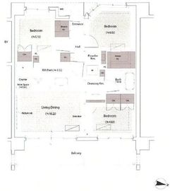 ブリリア宮前平ヒルサイド 3階 間取り図
