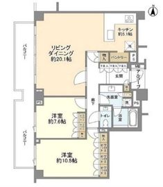 プレステージ代々木大山町 3階 間取り図