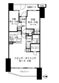 ヨコハマオールパークス第一街区 4階 間取り図