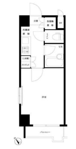 ルーブル神宮前 2階 間取り図