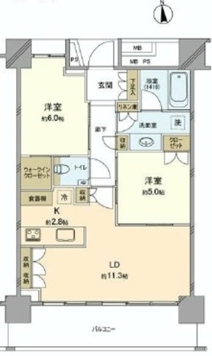 パークタワー東雲 30階 間取り図
