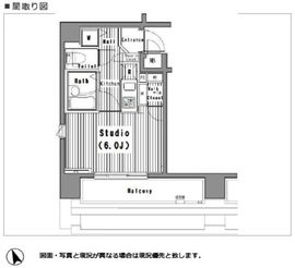 ガーラ芝御成門 15階 間取り図