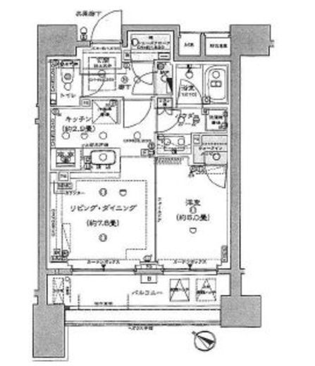 ヴィークコート人形町 9階 間取り図