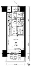 ジェノヴィア川崎駅グリーンヴェール 303 間取り図